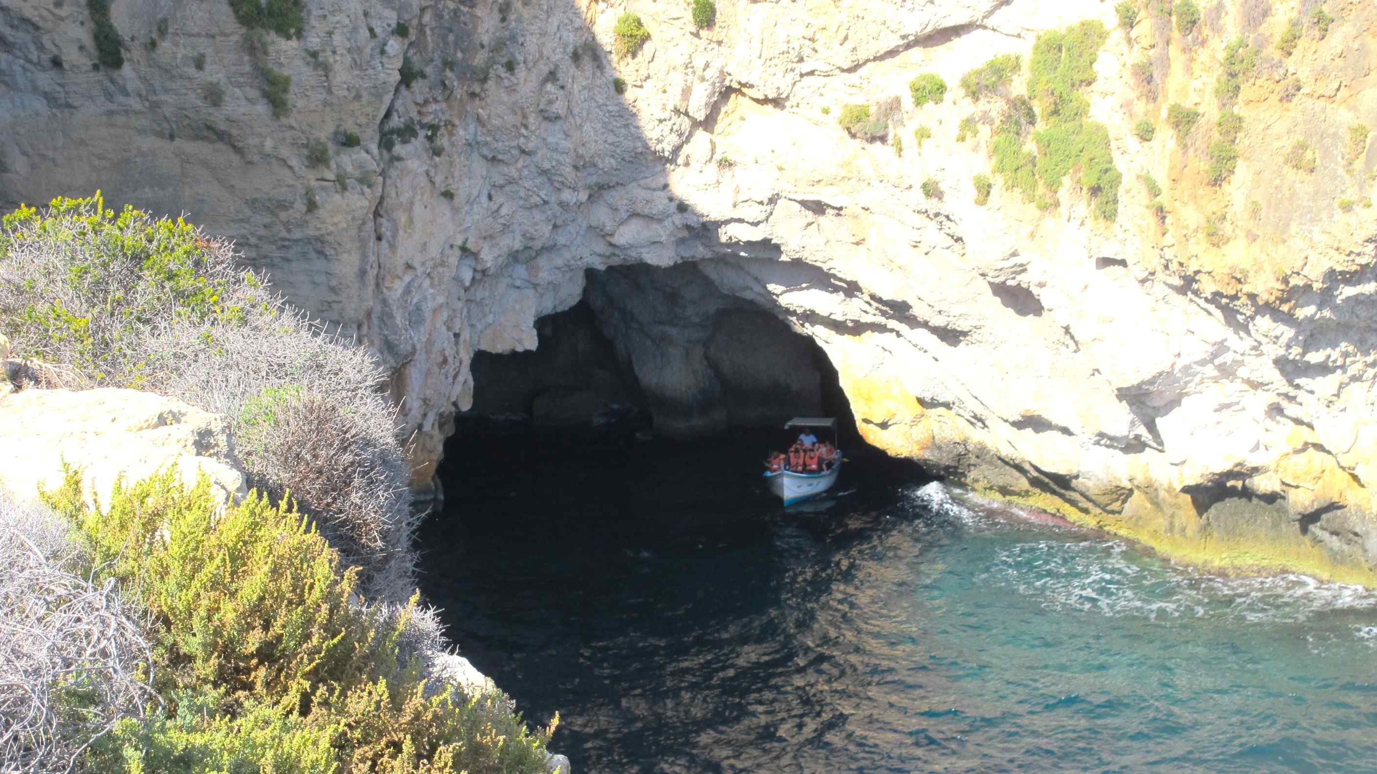 Cave Seen from the Cliff